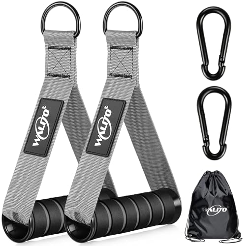Image of Exercise Handles, Cable Machine Handles for Gym Cable Attachments Training | 2 Pack Heavy Duty Handle with Non Slip Grip for Cable Machines, Pull Down Workouts, Resistance Bands and Home Gym Equipment