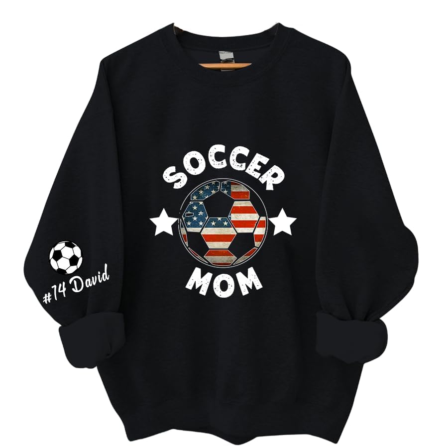 Personalized Soccer Mom Shirt & Sweatshirt for Women