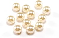 Vista 20 de Cuentas sueltas de perlas de imitación ABS, cuentas acrílicas de plástico para hacer joyas, 20 colores (negro, 0.118 in x 400 unidades)