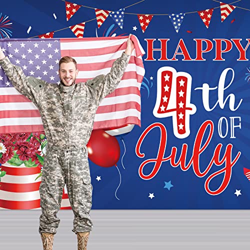 Tatuo 6 X 13 Ft Independence Day Garage Door Banner Patriotic 4Th Of July Background American Flag Large Garage Door Cover For Indoor Outdoor Independence Day National Day Veteran Backdrop Decorations #TOP4