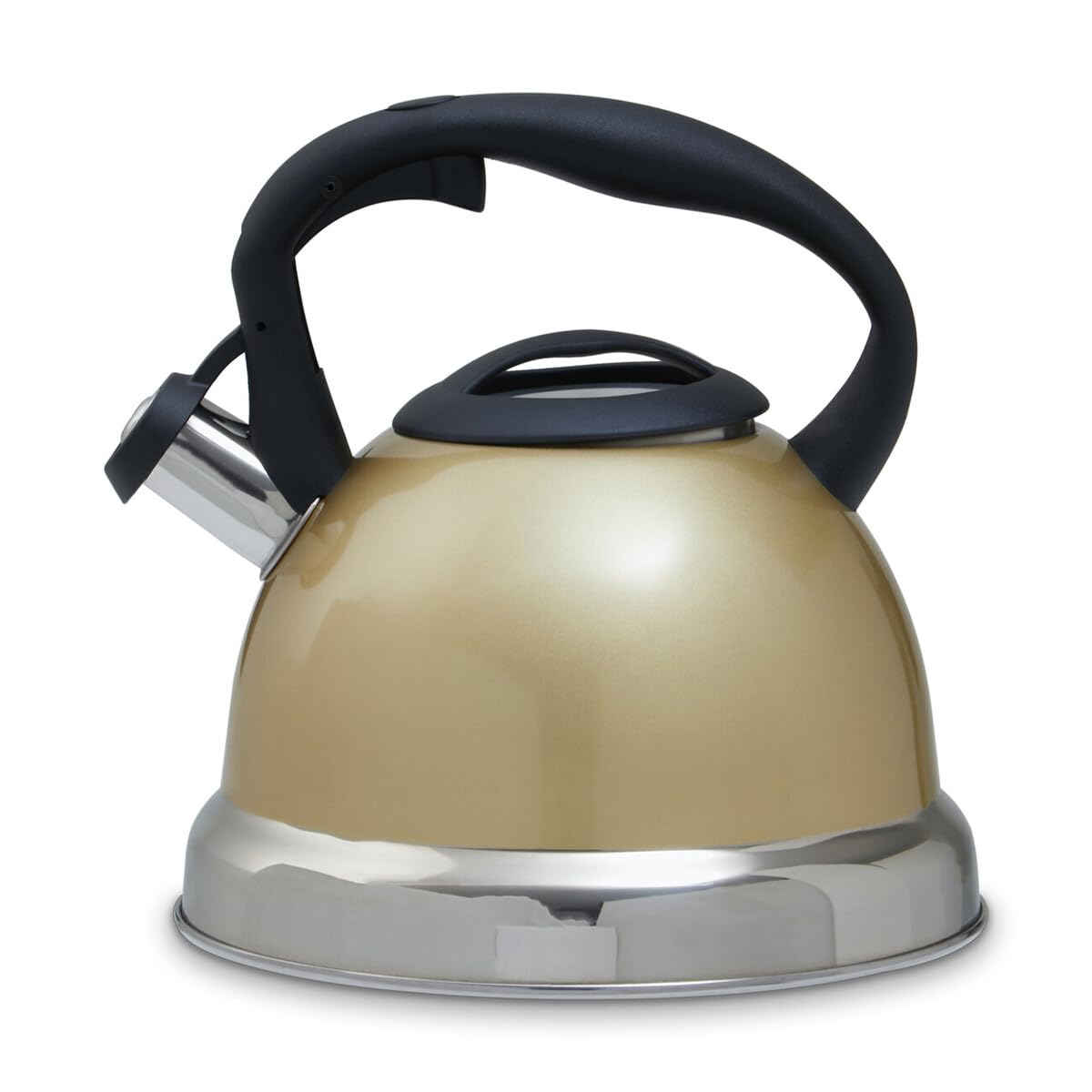 Premier Housewares Light Whistling Kettle - 3.0 Ltr Gold