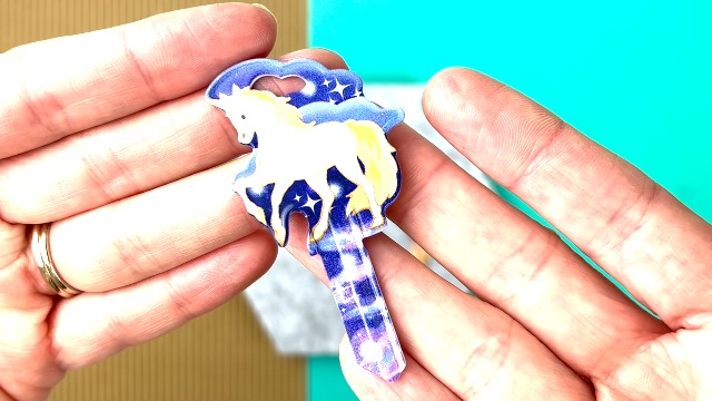 Lucky Line Key Shapes, Unicorn, House Key Blank, KW1/11, 1 Key