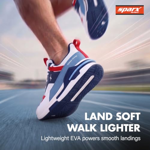 Image of SPARX Sports Shoes for Men - High-Performance Lace-Up Running Shoes with Breathable Comfort, Lightweight Cushioning & Everyday Athletic Support