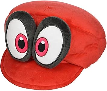 Little Buddy 1659 Super Mario Odyssey Red Cappy Marios Hat Plush, Multicolor, 7"