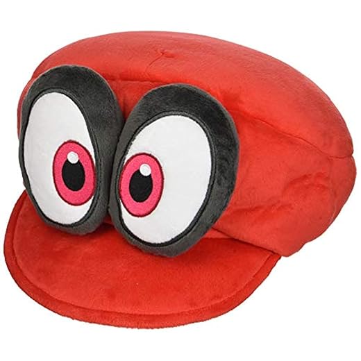 Little Buddy 1659 Super Mario Odyssey Red Cappy (Mario's Hat) Plush, Multicolor, 7"