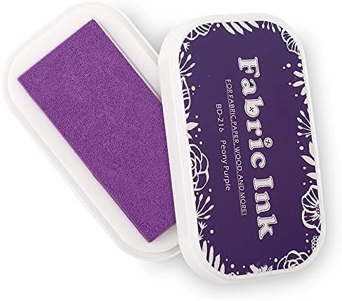 Fabric Ink Pads for Rubber Stamps, Washable Craft Ink Pads for Ca...