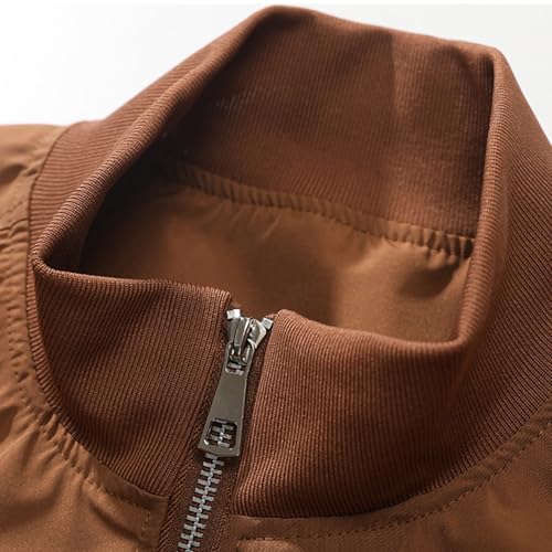 Xiaojmake Mens Bomber Jacket Fashion Stylish Lightweight Windbreaker Spring Fall Zip Up Casual Light Jackets With Pockets3