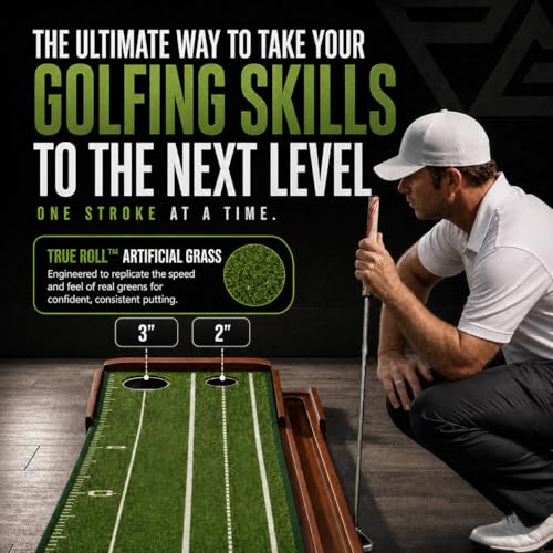 Palladium 10 Ft Golf Putting Mat – Indoor & Outdoor Green