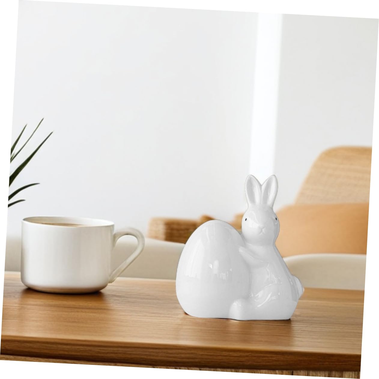 Alipis Simpatiche Statuette Di Coniglietti in Ceramica Ornamenti Pasquali Per La Decorazione Di Casa E Ufficio Idea