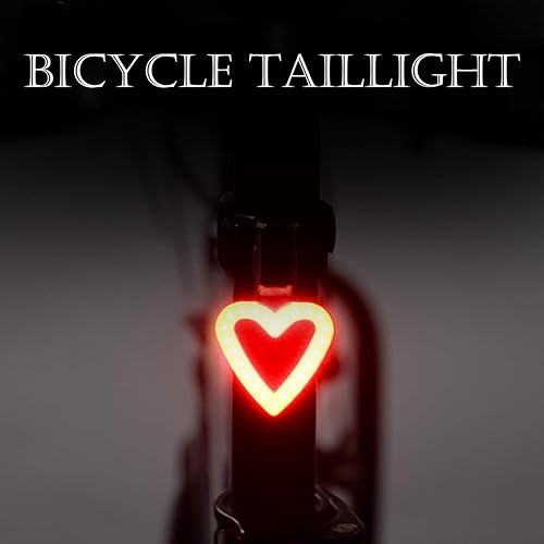 Miniatura 8 de Luces traseras para bicicleta, recargable por USB, luz de advertencia de cola de bicicleta, seguridad trasera, 5 modos, impermeable, en forma de
