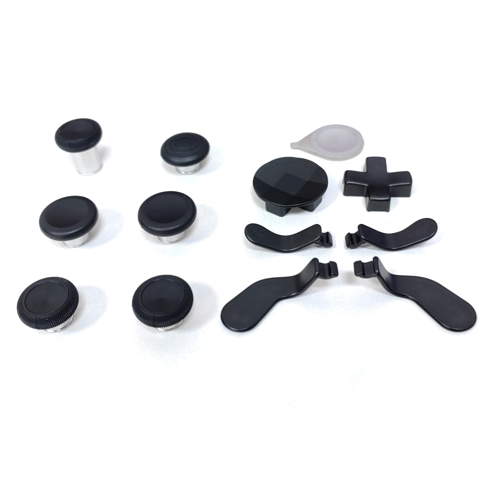 Levette in Metallo per Xbox Elite Series 2 Controller, 13 in 1 Accessori Sostituzione di 6 Joystick 4 Pagaie Posteriori 2 D-Pads con 1 Strumento di Regolazione, Nero