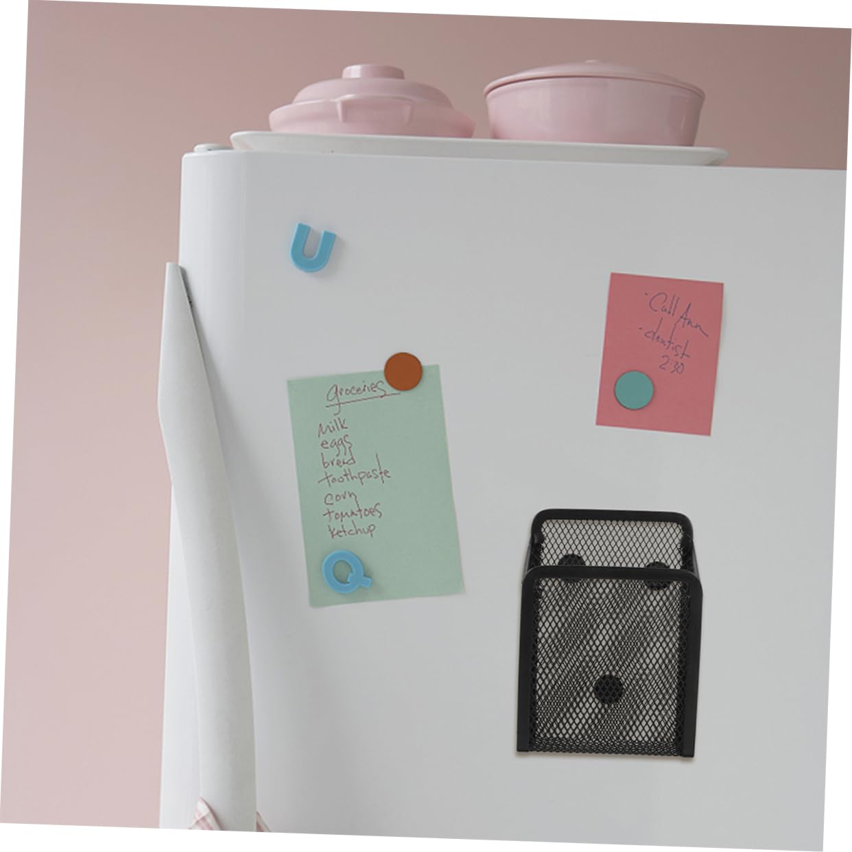 Operitacx 4pezzi Portapenne Magnetico Per Ufficio e Scrivania Organizer Multiuso Per Cancelleria Contenitore Magnetico Per Penne e Marker Per Lavagne e Spazi Di Lavoro