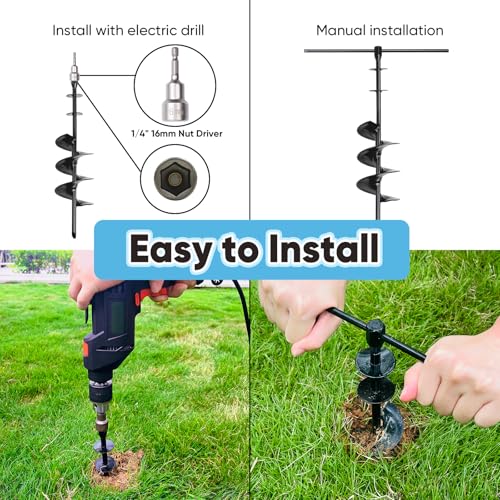 Heavy Duty Dog Tie-Out Cable and Stake for Yard Camping, with 30ft Heavy Duty Cable with Spring, for Small Medium Large Dogs up to 210 lbs, 360°Swivel Dog Run- No Tangle, Spiral Dog Stake - Image 4