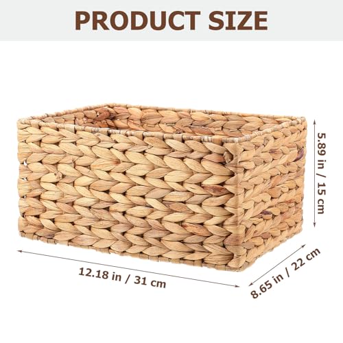 Panier de jacinthe d'eau de rangement multifonction pour linge et vêtements