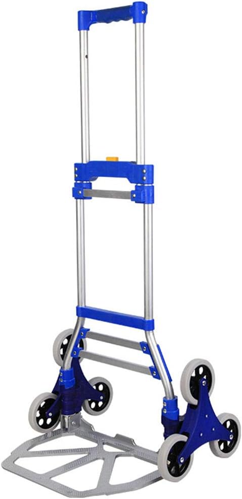 ALUS- Portable Shopping Cart Folding Luggage Trolley Carrying Stair Car Load 70kg