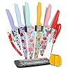 16Pcs-Knives-Set-for-Kitchen-Ga-HOMEFAVOR-Stainless-Steel-Knife-Set-Print-Nonstick-Coated-Blade-Knife-Kitchen-Knives-Sets-with-Acrylic-Stand-and-Kitchen-Accessories-Multicolored 16Pcs Knives Set for Kitchen, G.a HOMEFAVOR Stainless Steel Knife Set, Print Nonstick Coated Blade Knife, Kitchen Knives Sets with Acrylic Stand and Kitchen Accessories, Multicolored