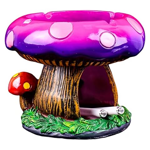 Large Mushroom Ashtray with Hidden Stash Storage Cover