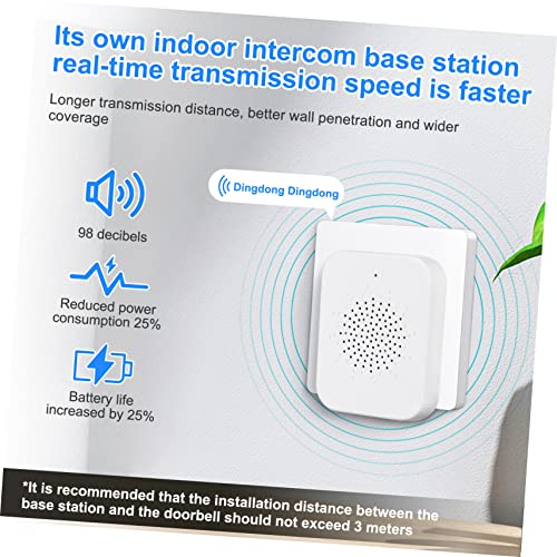 Angoily 5 Unidades campainha visual câmera sem fio campainha câmera campainha sem fio campainha da p