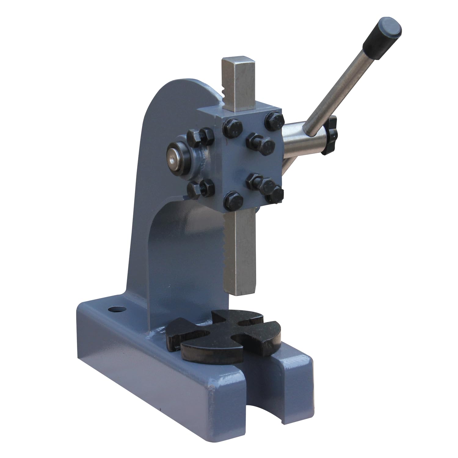 Spremiatrici, pressa per rack da 0,5 tonnellate, pressa a vite alta 80 mm, pressa manuale da scrivania per rivettare fori di punzonatura, piastra di base regolabile in 4 posizioni