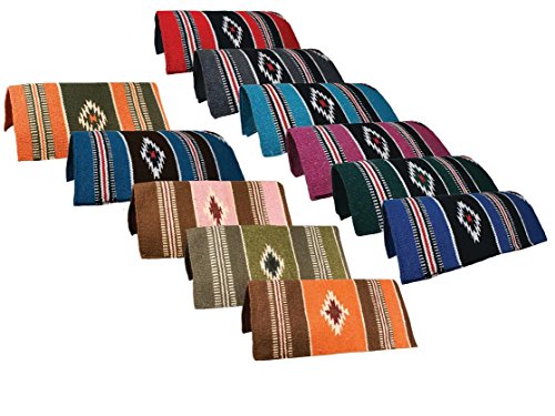 Tahoe Tack Hand Woven Navajo Acrylic Western Horse Saddle Blanket - Multiple Colors