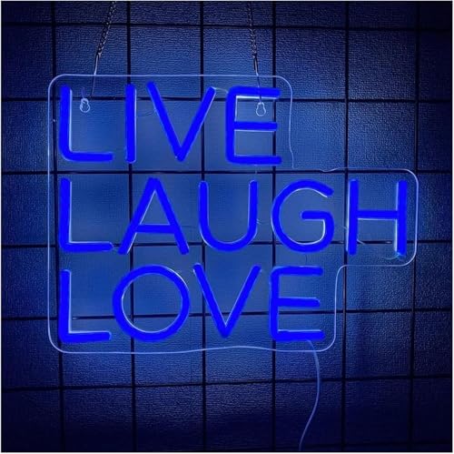 Lampe néon Live Laugh Love murale pour décoration lumineuse maison