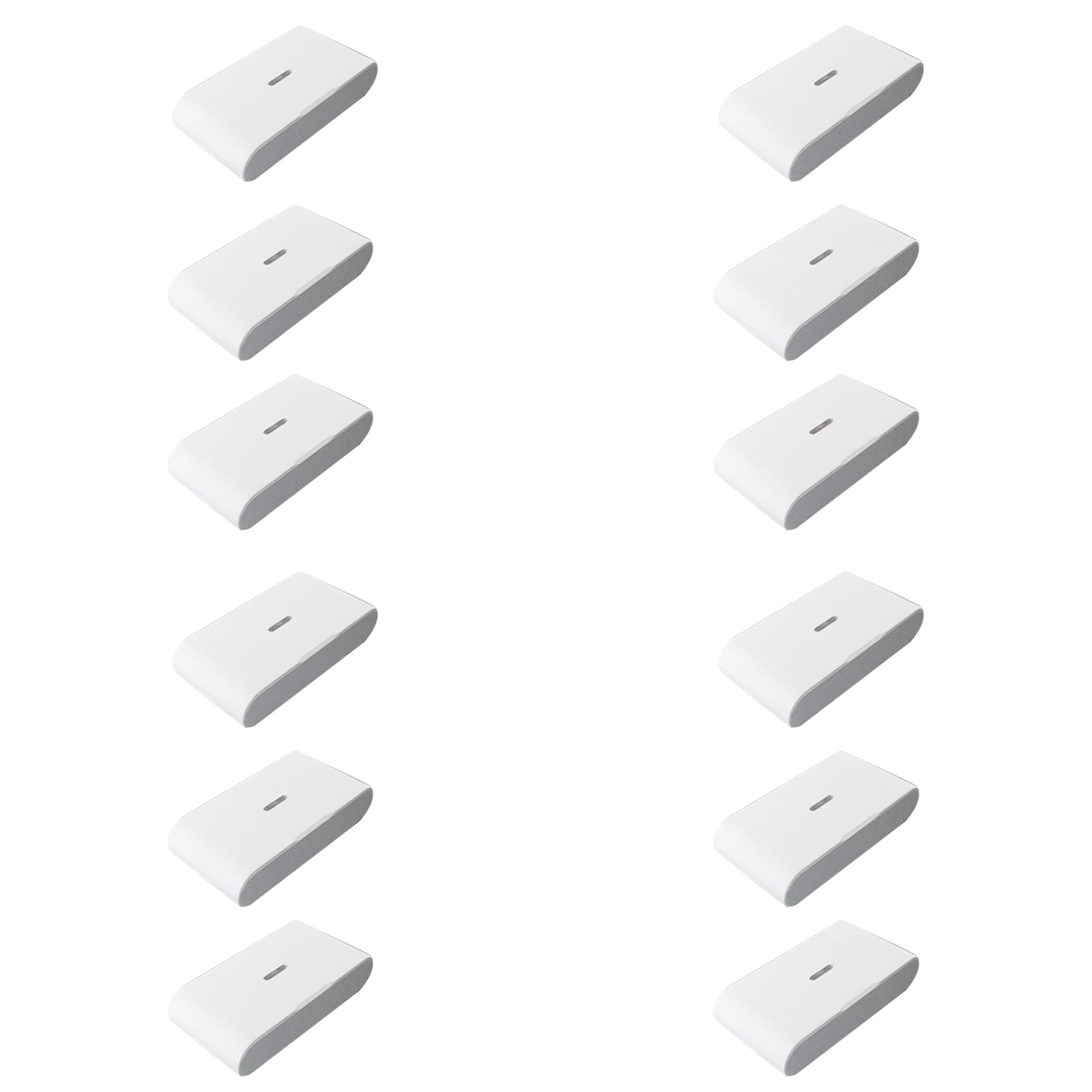 Détecteur de Bris de Vitre Sans 433 MHz, Sensibilité Réglable, Compatible avec les Systèmes D'Alarme, Blanc, 12 Pièces
