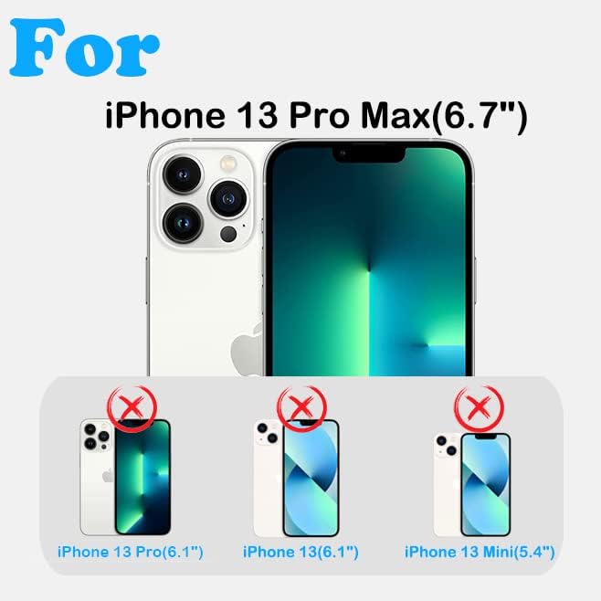 for iPhone 13 Pro Max Case with Belt Clip Holster & Kickstand,Built-in Screen Protector,Heavy Duty Shockproof Drop Protection Military Grade Full Body Rugged Phone Cover (6.7 Inch) (Dark Green) - Image 7
