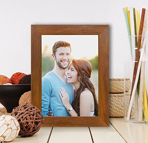 Art Street Synthetic Brown Wall/Table Photo Frame (Picture Size 5 inches X 7 inches, with Stand)