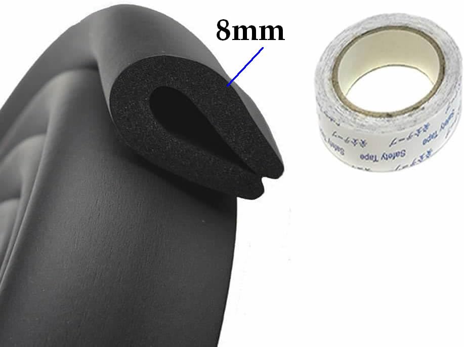 Protection de table en mousse noire pour sécuriser le salon - 4