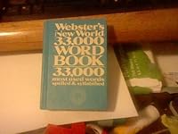 Webster's New World 33,000 Word Book: 33,000 Most Used Words Spelled & Syllabified B000E39KA4 Book Cover