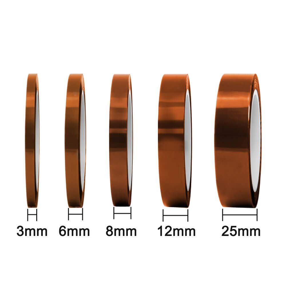 Lot De 6 Rouleaux De Ruban Adhésif En Polyimide Pour Masquage, Soudure