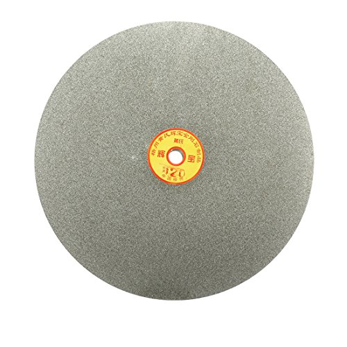 Sourcingmap 250mm 10-inch Grit 120 Diamond Coated Flat Lap Disk Wheel Grinding Sanding Disc