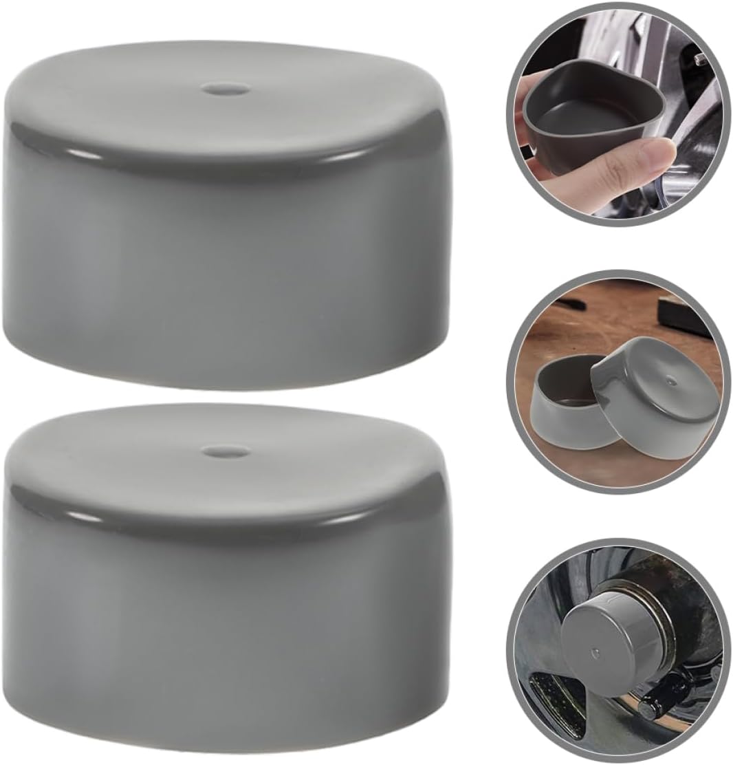 Zerodeko 4pcs Trailer Bearing Rubber Dust Covers 1.98-Inch Trailer Hub Caps for Boat and RV Axles Waterproof Axle Protection Kit for Spindle Nuts and Bearings