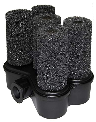Spaces Places 5XBIO Bio Filter Without Pump Use for Water Gardens and Koi Ponds, Black