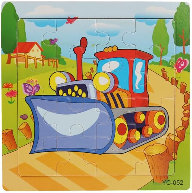 木制拼图玩具礼物卡通木质手抓拼图