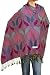 Falari Women's Woven Pashmina Shawl Wrap Scarf 80" x 27" Fuchsia Blue