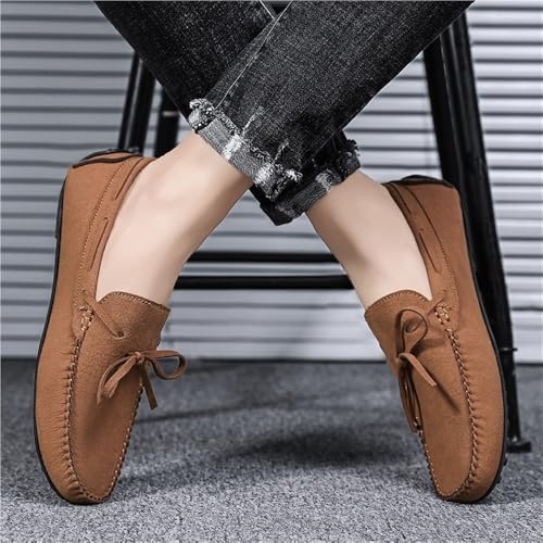 Mens Round Toe Loafers Dress Shoes for Business Casual Office Work Wedding Comfortable Lightweight Walking Slip On3