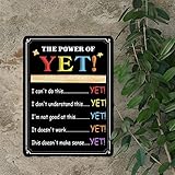 Zoom IMG-1 the power of yet signs