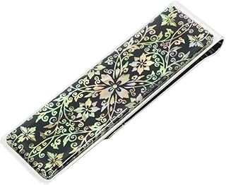 Sponsored Ad - Mother of Pearl Money Clip Wallet Credit Card Slim Bussiness Card Stainless Steel Holder Noble Gift Collection