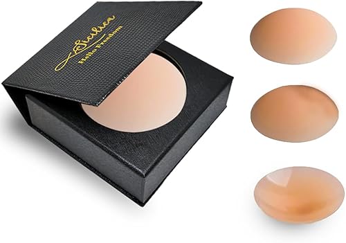 2023 - Cubierta de pezón adhesiva adhesiva de silicona reutilizable para pezones pastosos para mujeres con caja de viaje