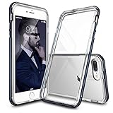 iPhone 7 Plus Case, Ringke [Frame] Dual Layered TPU + PC Bumper [Drop Protection] Clear Back Shock Absorption Fluid Curved Edge Enhance Protective Bumper for Apple iPhone 7 Plus 2016 - Slate Metal