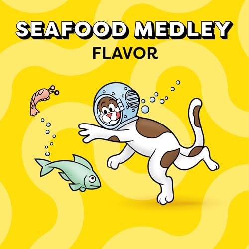 Temptations Classic Crunchy and Soft Cat Treats, Seafood Medley Flavor, 6.3 oz. Pouch (Pack of 10) - Thumbnail 5