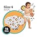 Hello Bello Diapers, Size 4 (22-37 lbs), 74 Count of Premium Disposable Baby Diapers in Wildcats and Snacktime Designs, Hypoallergenic with Soft, Cloth-Like Feel