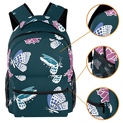 Sac à dos d'écolier ordinateur 14" papillon contre le mal de dos