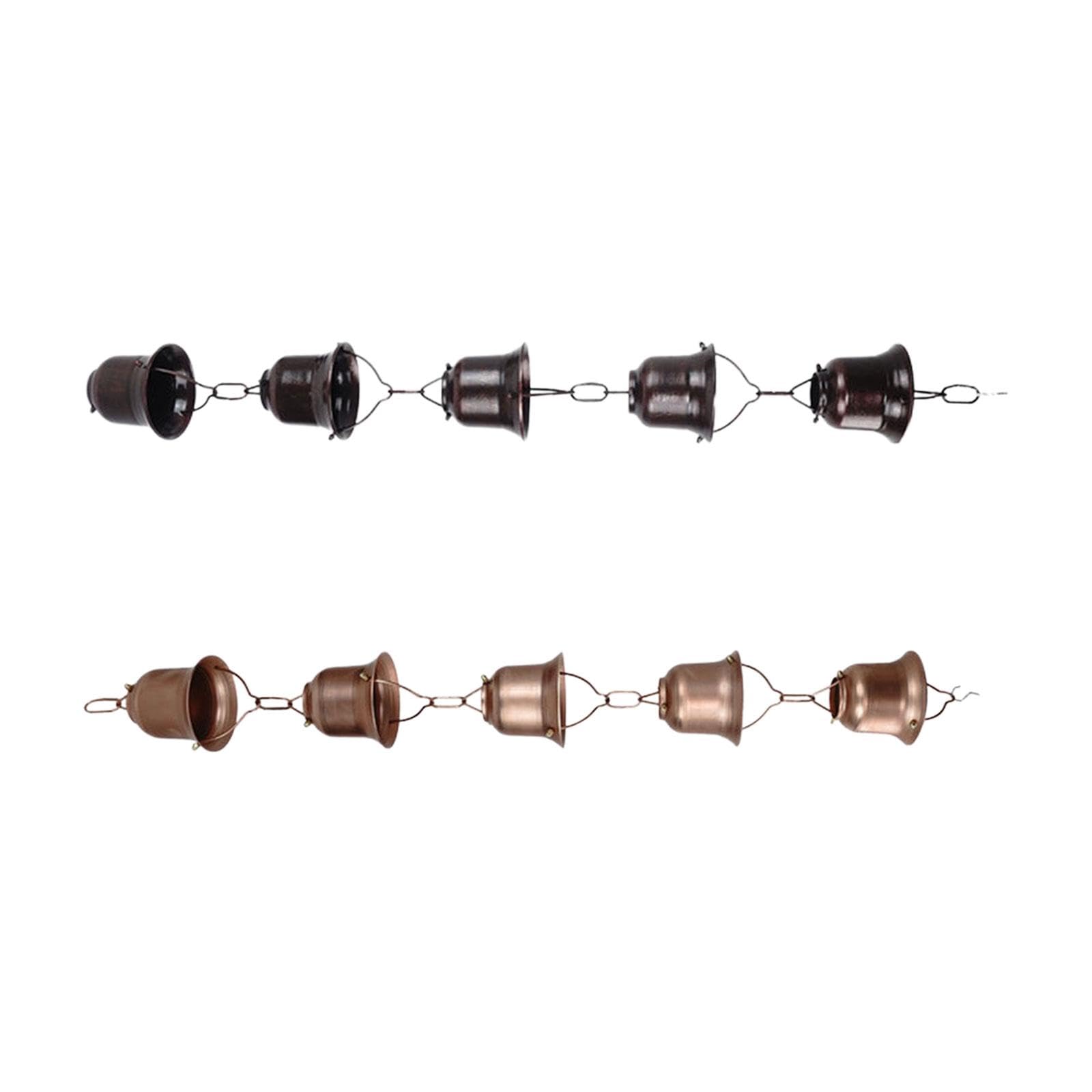 SECRET DESIRE Gutter Rain Chain Downspout Substitution Rain Water Catcher for Sheds Yard Aluminum Alloy