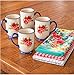 Gorgeous Heritage Floral 18 fl oz 4-Piece coffee Mug Set