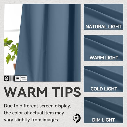 DrapeMaster PFAS Free Flame Resistant Natural Linen Blackout Curtains 2 Panels Set, Thermal Insulated Light Blocking Drapes for Bedroom Living Room by DrapeMaster - Used condition - Image 6