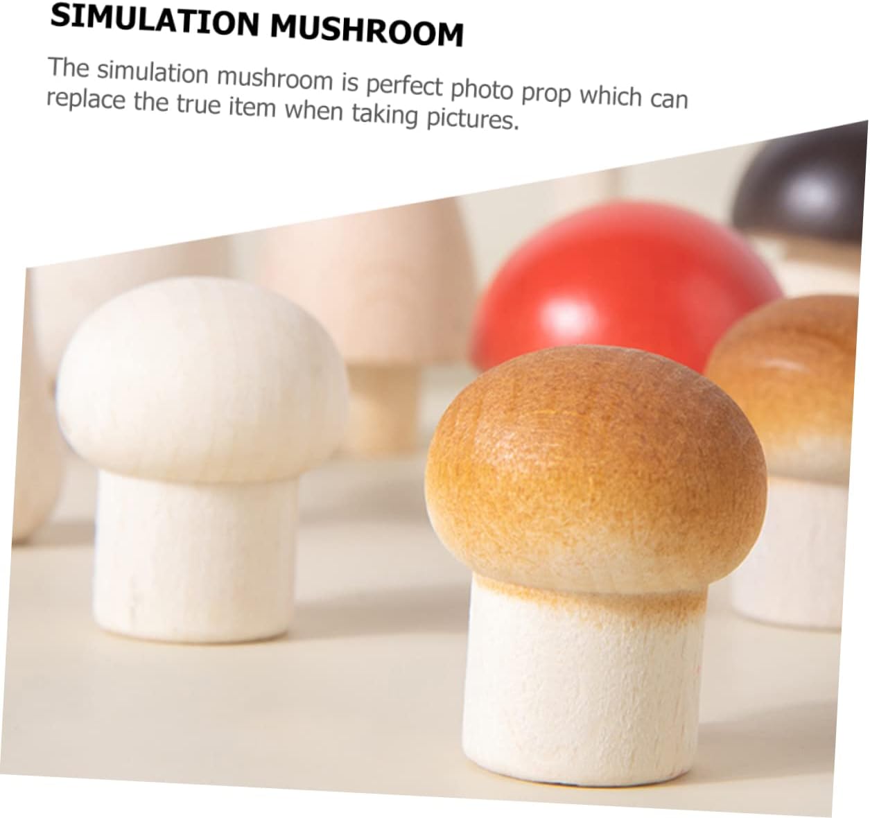 Mushroom Stuff for Boys and Girls 1 Set of Wooden Mushroom Models Unpainted