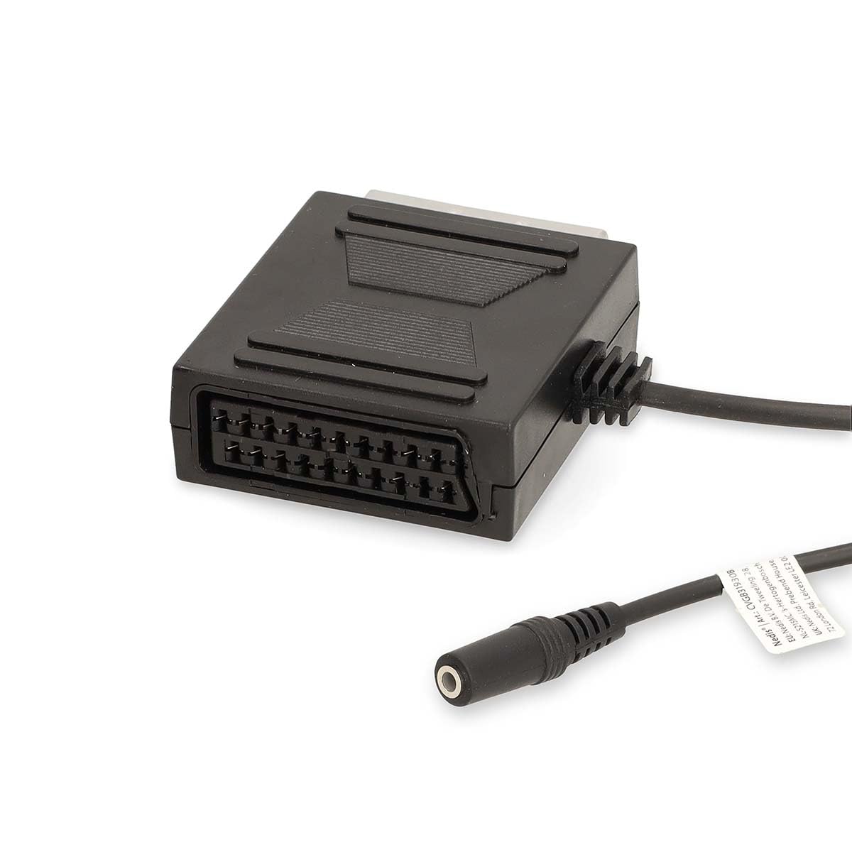 NEDIS Cable euroconector macho - euroconector hembra - euroconector hembra - 3,5 mm - niquelado - 480p - 0,20 m - redondo - PVC - negro - caja