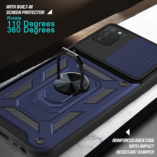 Coque Samsung A02S anti-rayures étui bleu silicone Asuwish - 7